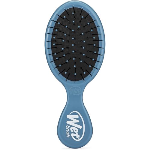 Wet Brush Mini Detangler Hair Brush, Elemental Blue - Detangling Travel Hair Brush - Ultra-Soft IntelliFlex Bristles Glide Through Tangles with Ease - Pain-Free - All Hair Types