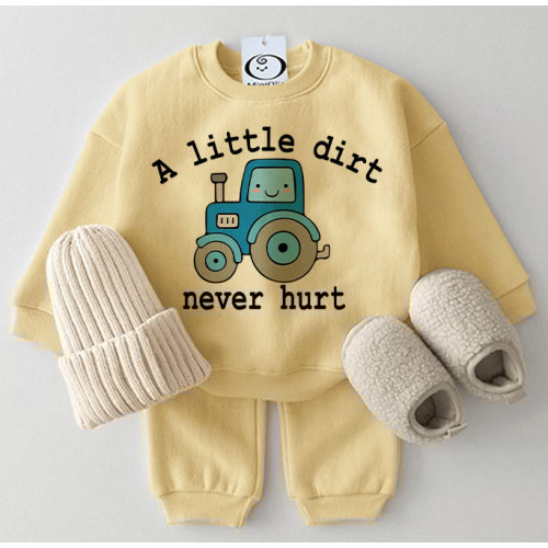 Baby Cute Truck 2-piece Slogan Set