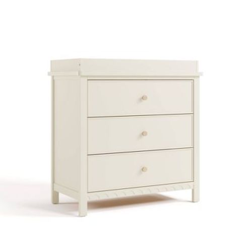 Graco Sasha 3 Drawer Dresser with Removable Changing Topper - Frosted Oat