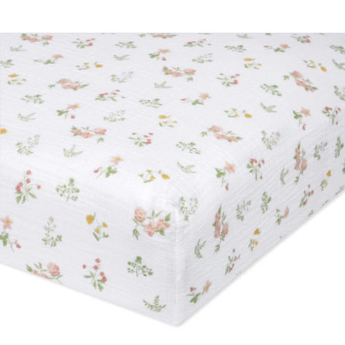Country Floral Essentials Cotton Crib Sheet | aden + anais