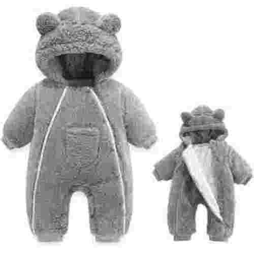 Gunia Newborn Baby Bear Onesie Outfit Suit Romper Thick Romper Hooded Coat Warm Outwear Autumn For Girls Boys Winter Snowsuit Clothes