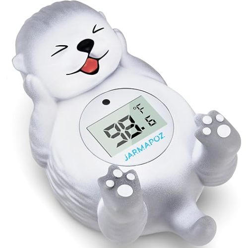 Baby Bath Thermometer, Newborn Bath and Room Temperature Thermometer Safety Floating Toy, Bathtub Thermometer for Infant at Fahrenheit and Celsius Degree