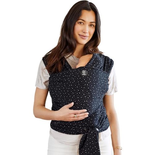 Moby Baby Wrap Carrier Classic by Petunia Pickle Bottom for Newborns to Toddlers (8-33lbs), Infant Sling Carrier, Lightweight & Hands Free Design, Adjustable for All Body Types (Terrazzo Black)