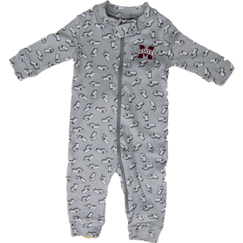 Garb Infant Banner M Whistle All Over Zip Romper | Campus Book Mart