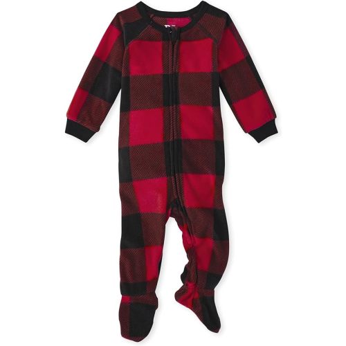 The Children's Place Baby and Kids, Sibling Matching, Christmas Pajama Sets, Fleece