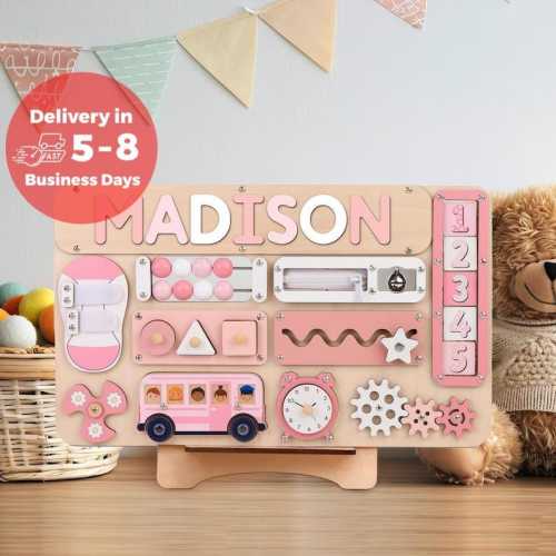 Personalized Gift For Kids, Toddler Toys, Wooden Baby Toy, Baby Shower Gift, 1st Birthday Gift, Gift For Girl, Montessori Toy BB55