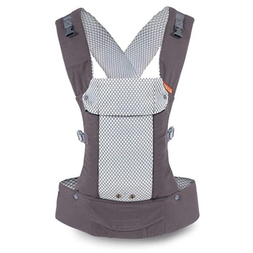 Beco Baby Carrier Gemini Newborn to Toddler - Front, Back and Hip Seat Carrier, Baby Carrier Backpack & Baby Front Carrier with Adjustable Seat, Ergonomic Baby Holder Carrier 7-35lbs (Cool Dark Grey)