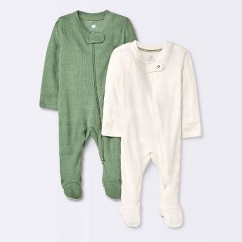 Baby 2pc Waffle Sleep N' Play - Cloud Island™ Green