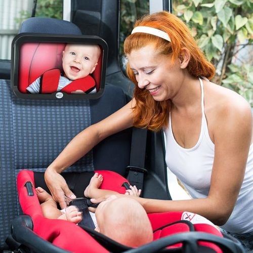 Safe Baby Tech Baby Car Mirror, Crystal Clear Reflection