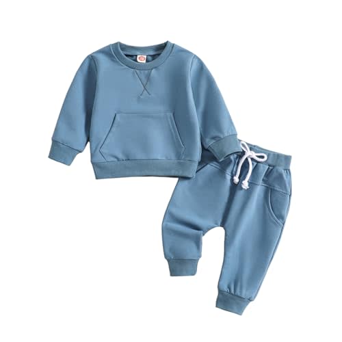 Baby Boy Clothes Toddler Boy Outfits 2-piece Cotton Baby Boys Top and Pants Set for Fall Winter