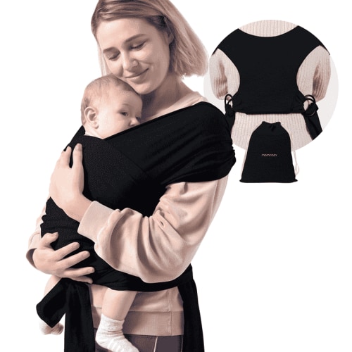 Momcozy Baby Wrap Carrier - Black