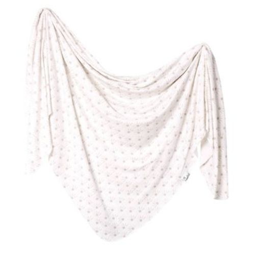Copper Pearl Knit Swaddle Blanket - Shine