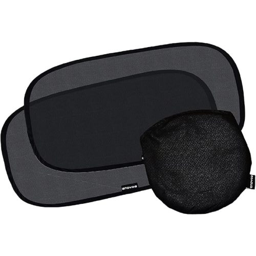 Enovoe Car Window Shades for Baby (4 Pack) - 21"x14" - Sun Shade Blocker, Cling - Glare Shield and UV Rays Protection for Your Child - Side Windows Screens for SUV- Mesh Window Shades for Car Baby