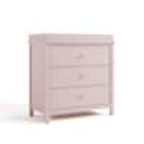 Graco Sasha Blush 3 Drawer 35.47 in. Wide Dresser with Changing Topper 03713-402