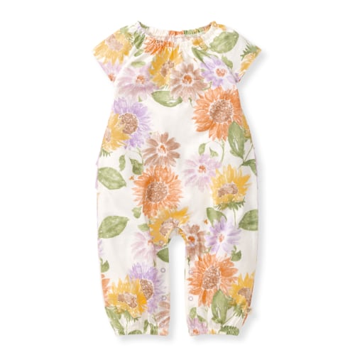 Sweet Sunflowers Organic Baby Girl Jumpsuit – Burt's Bees Baby