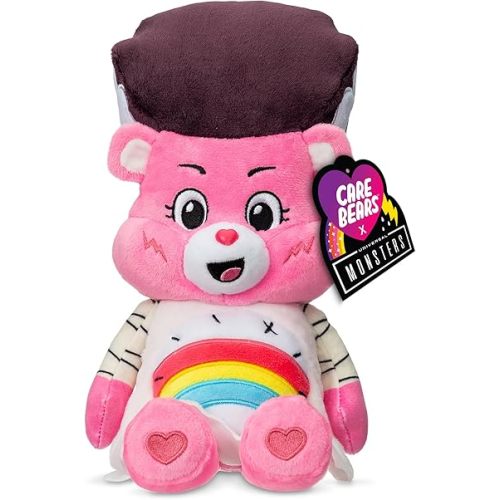 Care Bears Universal Monsters 9" Fun Size Plush - Cheer Bear as Bride of Frankenstein - Soft, Huggable Plushie, Stuffed Animal for Girls and Boys, Ages 4+