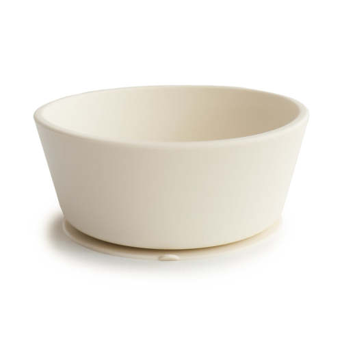 Mushie Baby Silicone Suction Bowl - Ivory