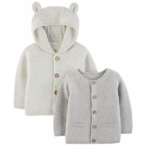 Simple Joys by Carter's Baby 2-Pack Neutral Knit Cardigan Sweaters
