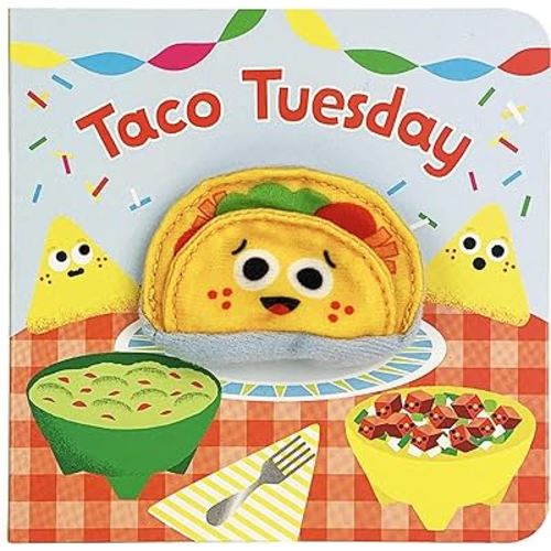 Taco Tuesday Finger Puppet Board Book for Little Taco Lovers, Ages 1-4 (Finger Puppet Book)