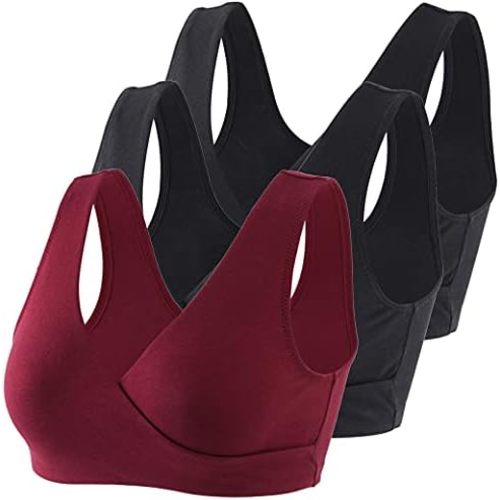 COLOMI Maternity Nursing Bra Wireless Cotton Breastfeeding Bra for Sleep