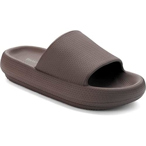 Joomra Pillow Slippers for Women and Men Non Slip Quick Drying Shower Slides Bathroom Sandals | Ultra Cushion | Thick Sole
