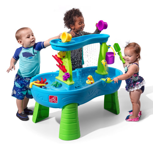 Step2 Kids Outdoor Rain Showers Splash Pond Water Table for Toddlers