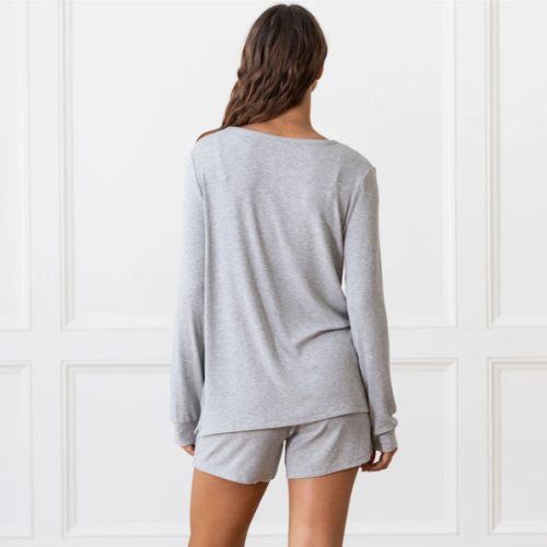 Women’s Bamboo Rib-Knit Long Sleeve Lounge Top | Cozy Earth