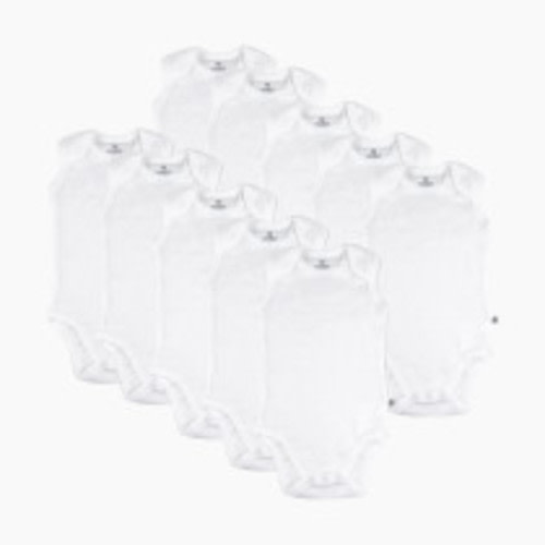 Honest Baby Clothing 10-Pack Organic Cotton Sleeveless Bodysuits, Honestly Pure White - Honestly Pure White, 0-3 M