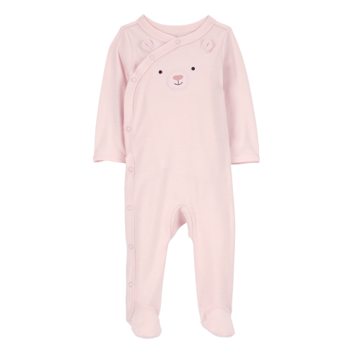 Baby Bear Snap-Up Cotton Sleep & Play Pajamas