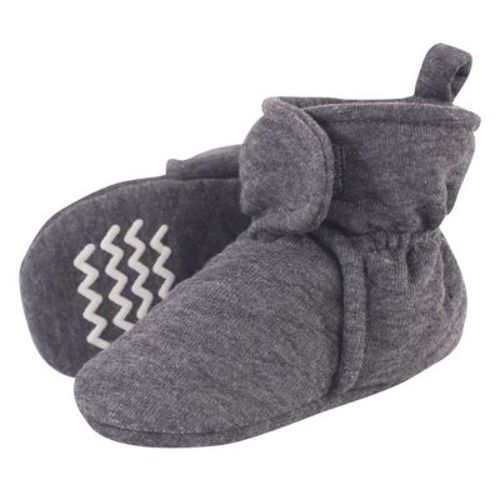 Hudson Baby Baby And Toddler Quilted Booties, Charcoal, 0-6 Months