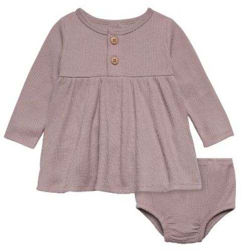 Modern Moments™ By Gerber Baby Girls' 2-piece Dress Set, Medium Sky, 12 Months