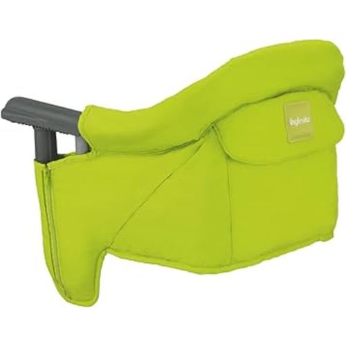 Inglesina Fast Table Chair, Lime - Portable Baby High Chair - for Babies & Toddlers up to 37 lbs - Collapsible Design - Fits Tables 0.8'' to 3.5'' Thick - Compact & Easy to Use - Travel Bag Included