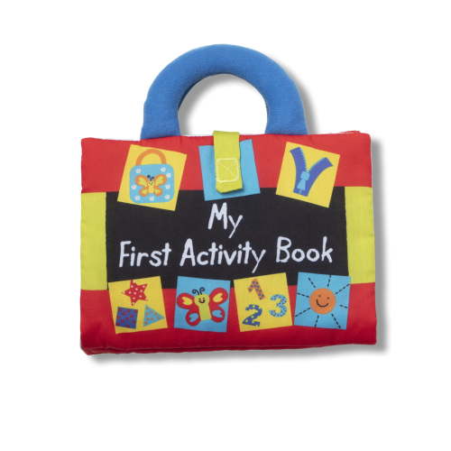 Melissa & Doug K’s Kids My First Soft Activity Book for Babies and Toddlers, Interactive, Machine Washable