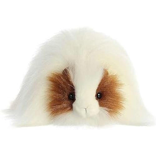 Aurora® Exquisite Luxe Boutique™ Quincy Guinea Pig™ Stuffed Animal - Luxurious Elegance - Sensory Delight - White 10 Inches