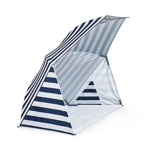 ONIVA® Brolly Beach Umbrella Tent in  - Navy/white