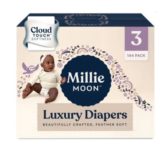Millie Moon Luxury Disposable Diapers - Size 3 - 144ct