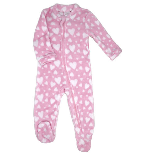 Tendertyme Plush Pink Heart Sleeper 3-6M