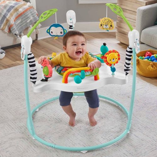 Fisher-Price Jumping Jungle Jumperoo Baby Jumper with Lights and Sound