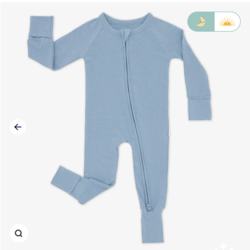 Fog Ribbed Zippy – Little Sleepies