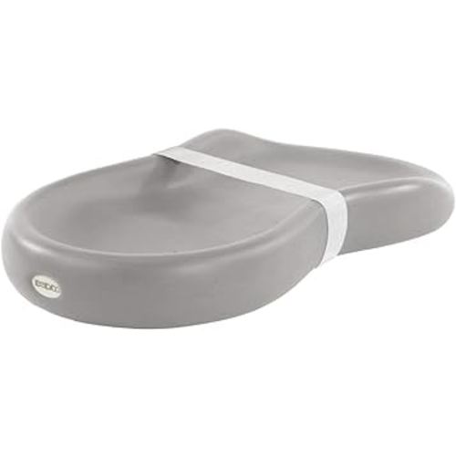 Keekaroo Peanut Changer Grey – The Original Made in USA Easy-to-Clean Changing pad and The only Shell Over Foam, Fully Water Repellant