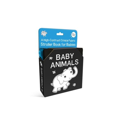Baby Animals: A High-Contrast Crinkle Fabric Stroller Book for Babies - (High-Contrast Stroller Books) by Duopress Labs (Bath Book)