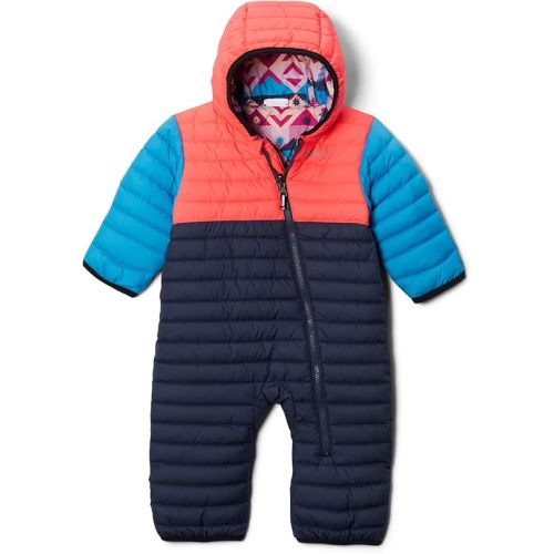 Columbia Baby Powder Lite Reversible Bunting - 3-6 Months, Nocturnal/Neon Sunrise/Blue Chill
