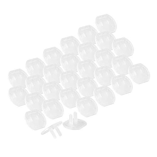 Power Gear Outlet Covers Baby Proofing Child Proof Plug Covers for Electrical Outlets Easy Install Outlet Plug Covers UL Listed Shock Prevention Clear 51175 30 Count