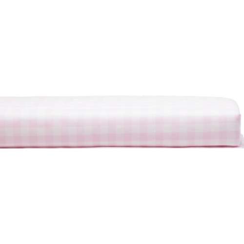 Crib Sheet, Pink Gingham - Petite Plume | Maisonette