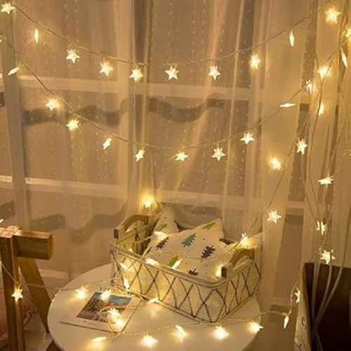 33ft 80 LED USB Star String Lights - Warm White Fairy Lights for Indoor & Outdoor Decoration, Ideal for Parties, Weddings, Christmas, Home Decor