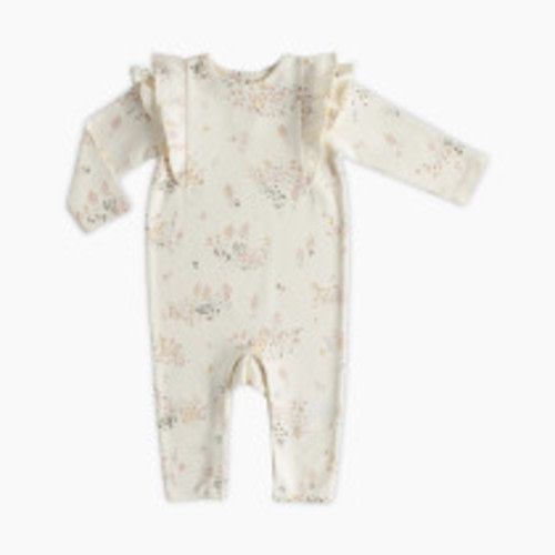 Pehr Flutter Romper - Flower Patch, 3-6 M