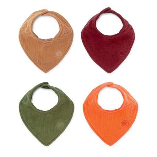 Parker Baby Co. Estes Muslin Bandana Drool Bibs 4 Pack