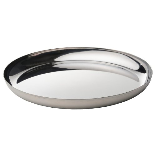 TUVHÄTTA Serving plate - stainless steel 13 "
