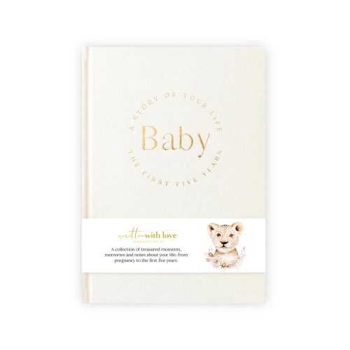 Baby Memory Book  - Pregnancy to 5 Years - Classic White (Clearance Stock)