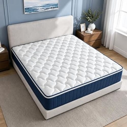 King Size 12 Inch Mattress in a Box, Medium Plush Gel Memory Foam & Individually Pocket Springs for Motion Isolation & Pressure Relief